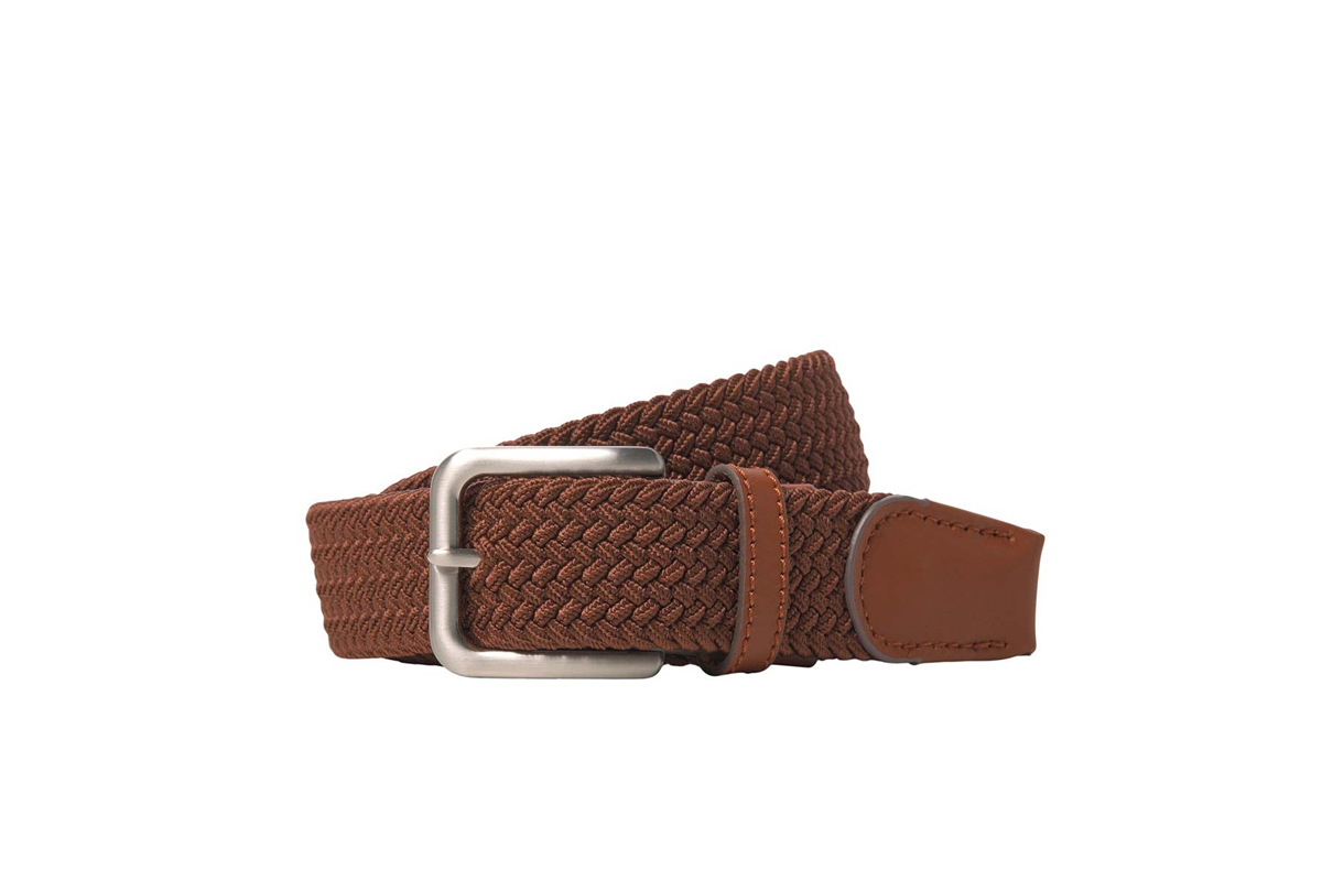 Jack And Jones Jacspring Woven Belt Noos (12118114 FRIAR BROWN) Καφέ